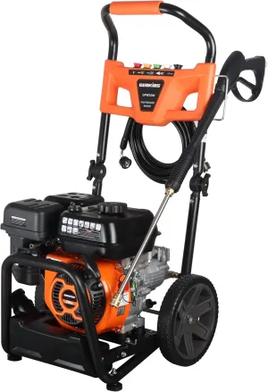 GPW3200 Gas Powered Foldable Pressure Washer 3200 PSI and 2.5 GPM, Soap Tank and Five Nozzle Set | Compact & Foldable