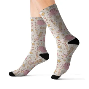 Groovy Baseball Fan Socks