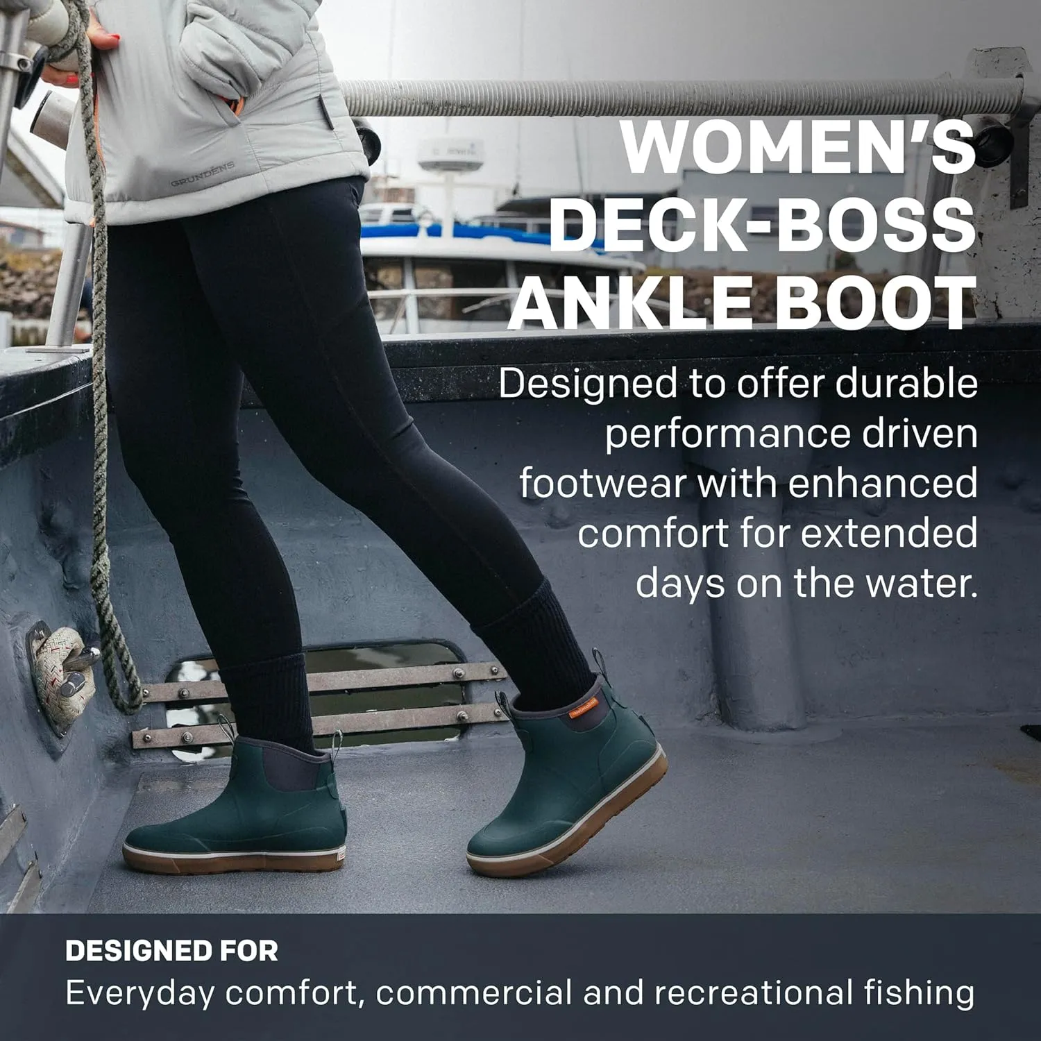 Grundens Women’s DECK-BOSS Ankle Boot