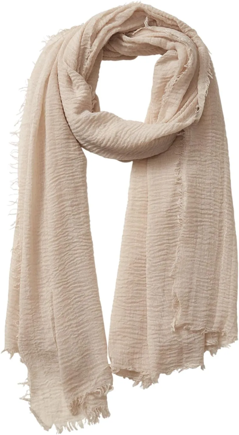 Hadley Wren womens Classic Soft Solid Lightweight Oblong Scarf