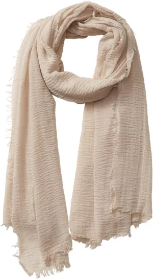 Hadley Wren womens Classic Soft Solid Lightweight Oblong Scarf