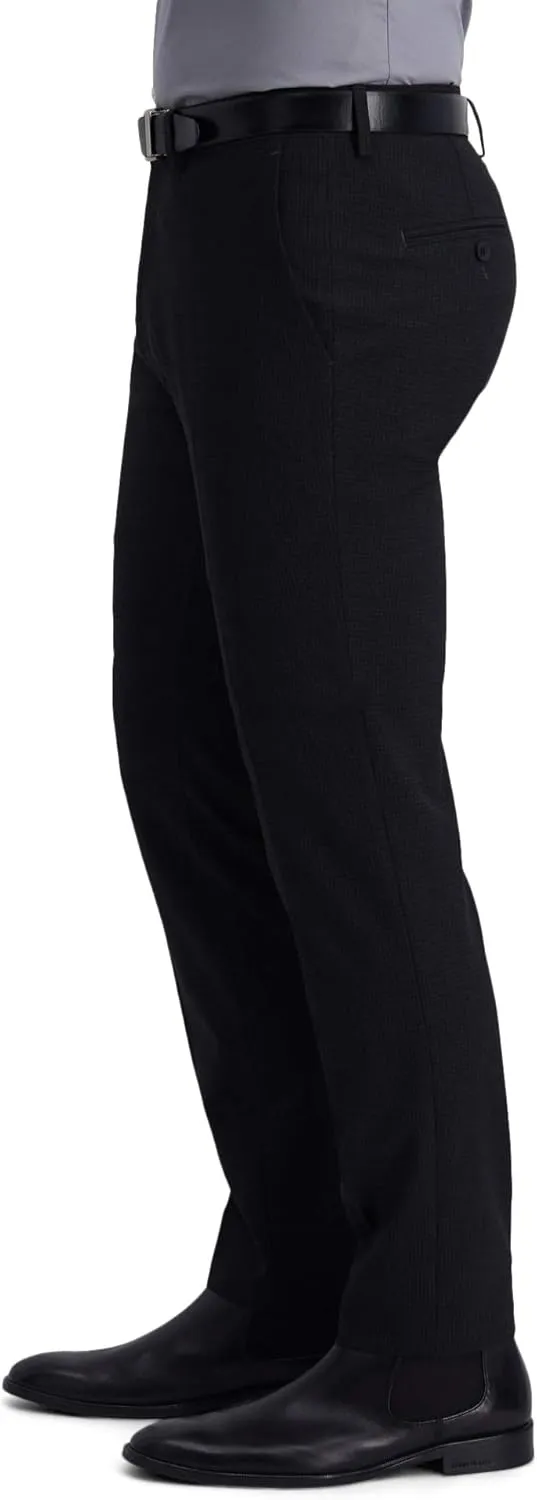 Haggar Men's 4 Way Stretch Ultra Slim Flat Front Dress Pant