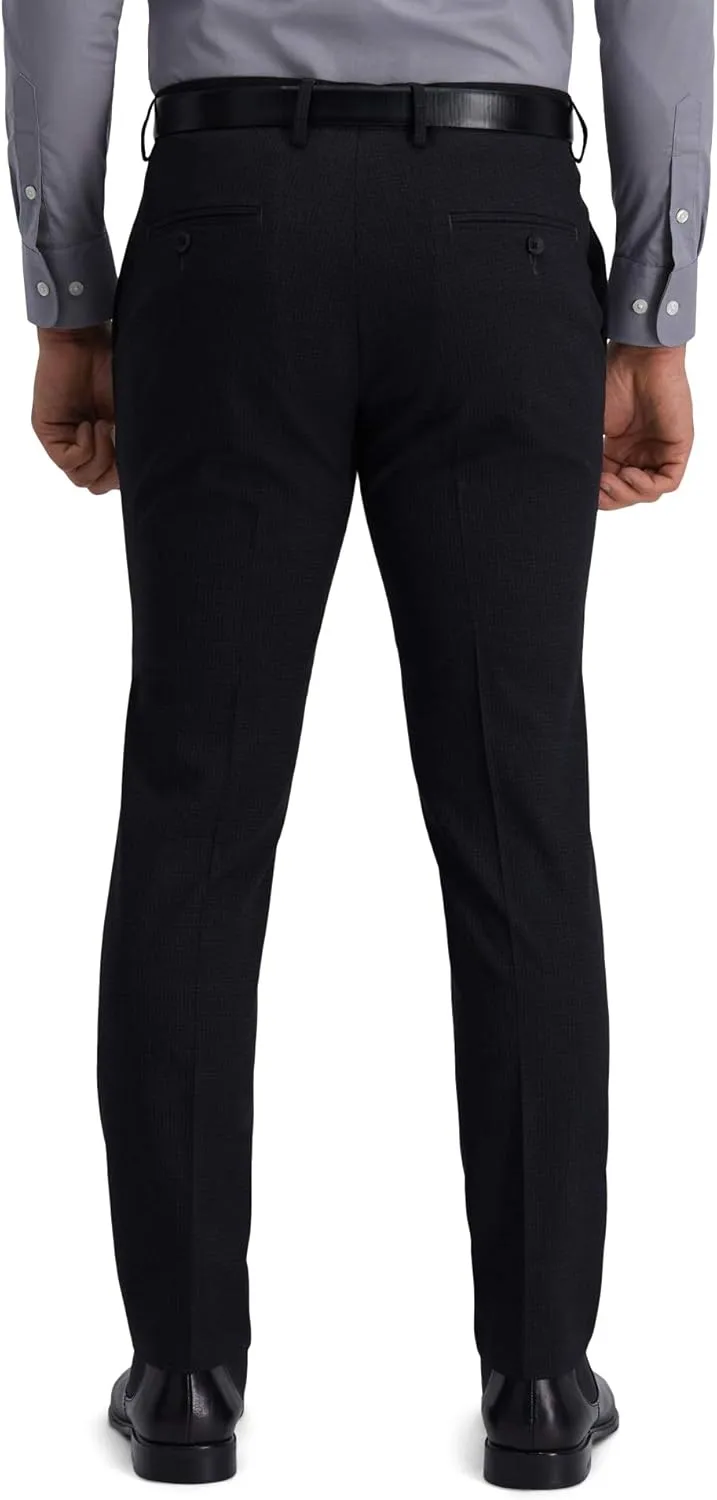 Haggar Men's 4 Way Stretch Ultra Slim Flat Front Dress Pant