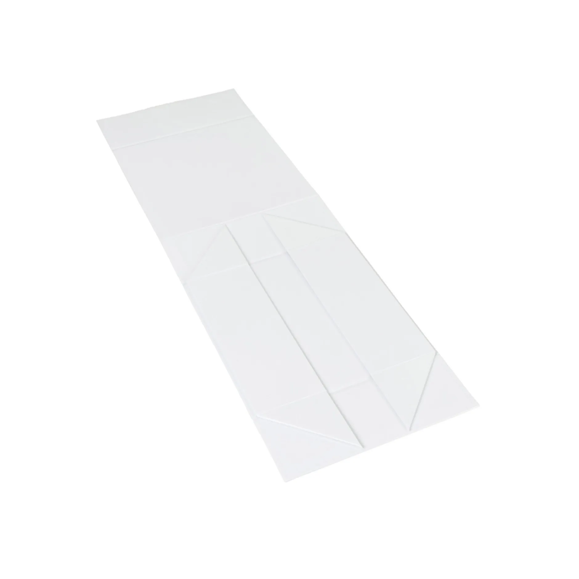 Hamper Box - Rectangle, Magnetic Closure Large, Matt White