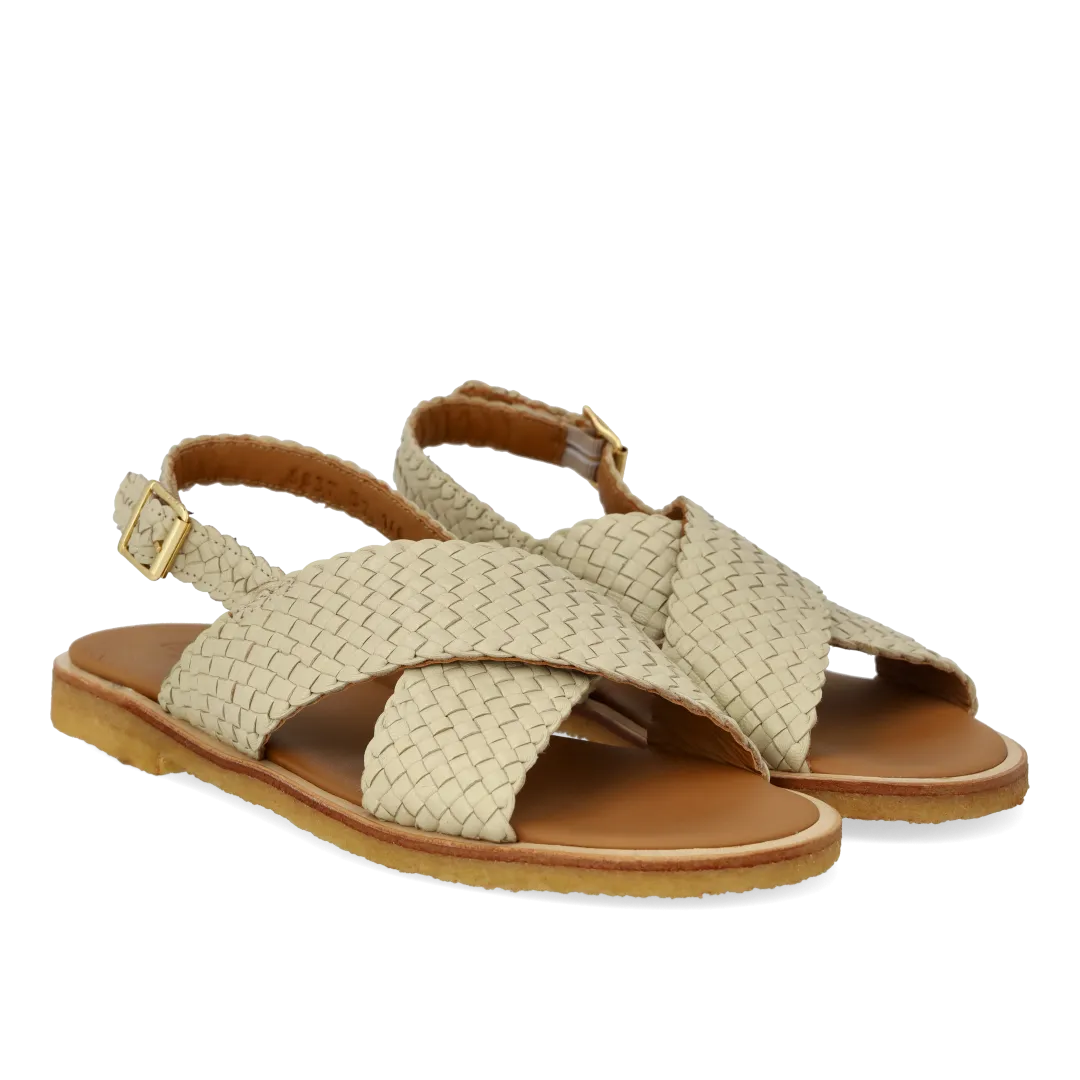 Hand-braided classic cross sandal