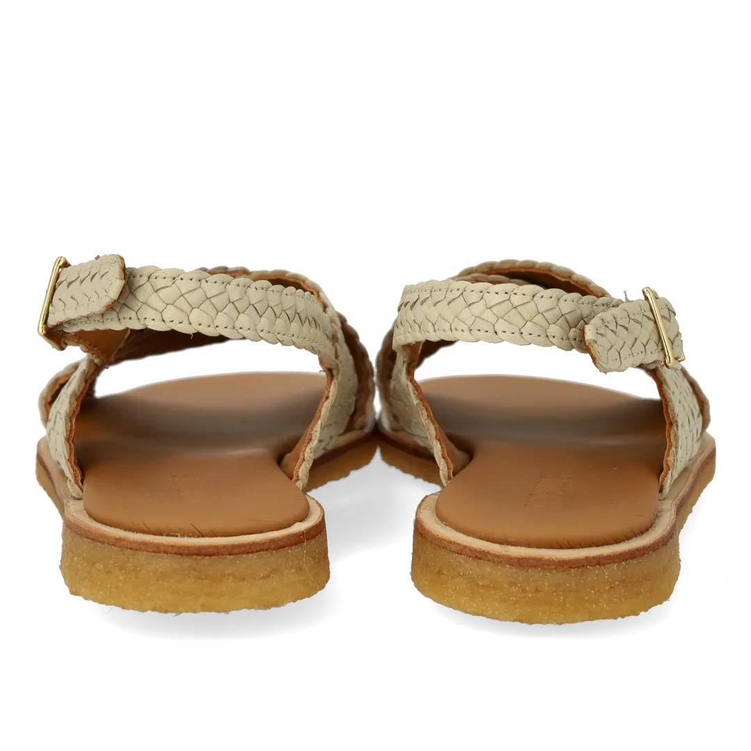 Hand-braided classic cross sandal