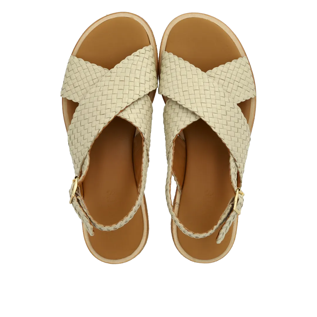 Hand-braided classic cross sandal