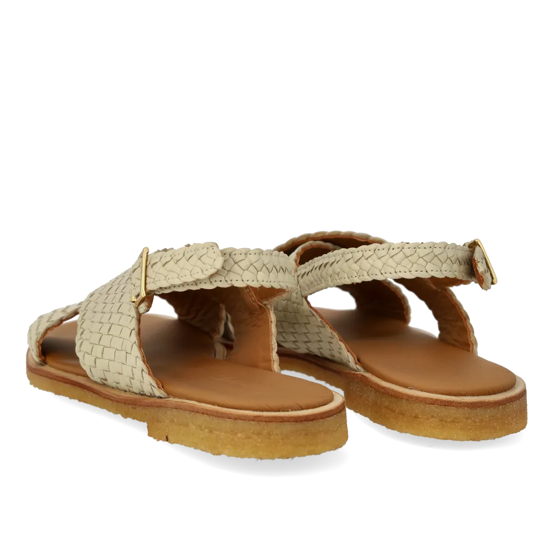 Hand-braided classic cross sandal