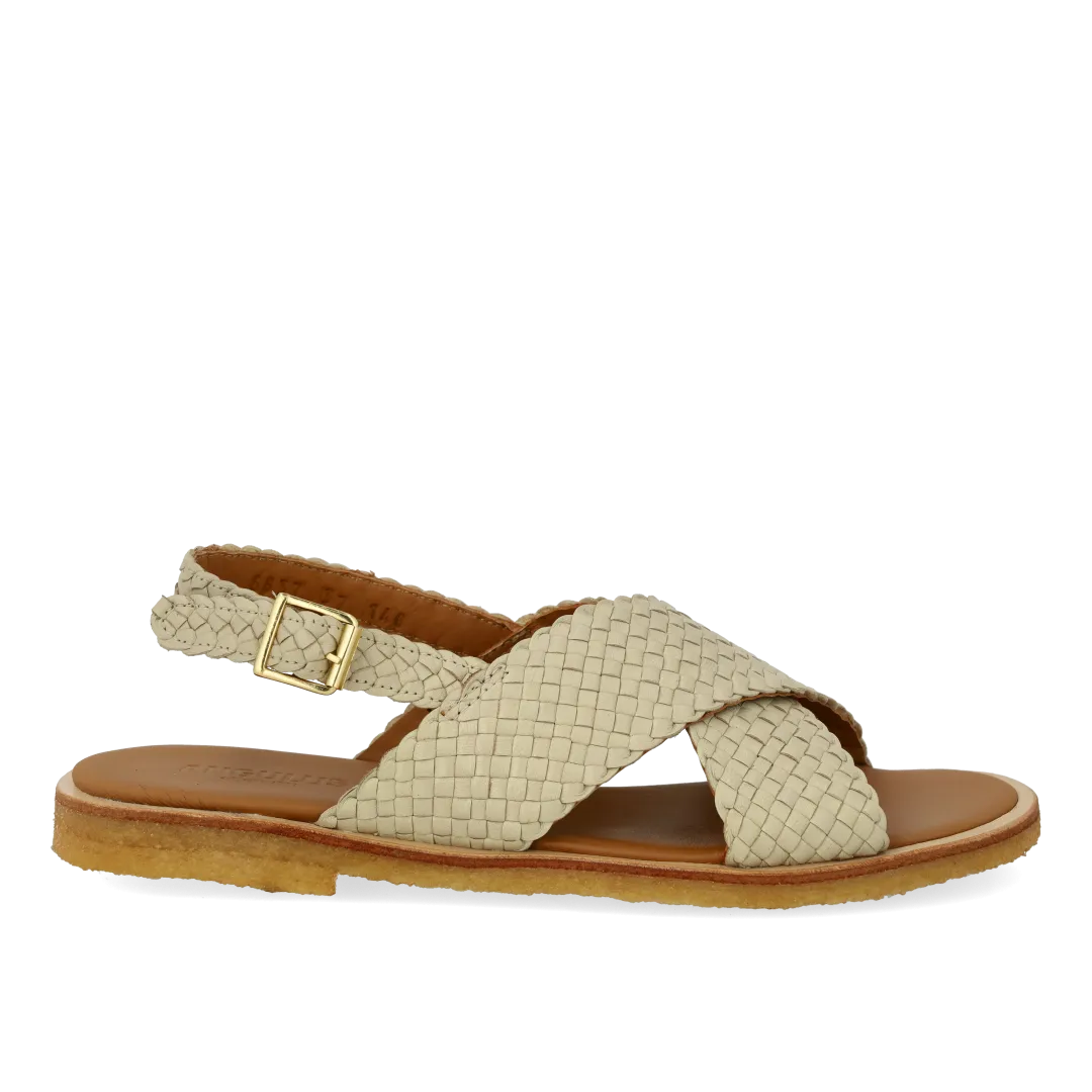 Hand-braided classic cross sandal