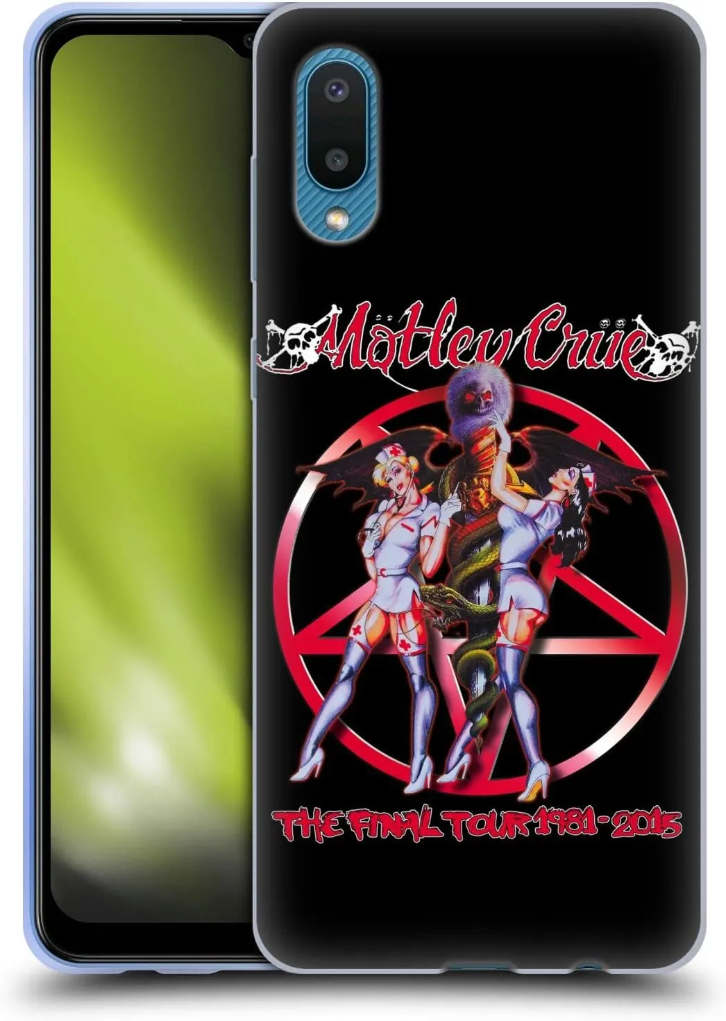 Head Case Designs Officially Licensed Motley Crue Dr. Feelgood Final Tours Soft Gel Case Compatible with Samsung Galaxy A02/M02 (2021)
