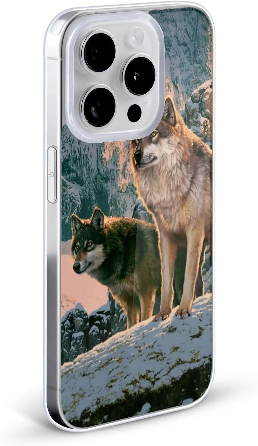 Head Case Designs Officially Licensed Vincent HIE Wolf Couple Canidae Soft Gel Case Compatible with Apple iPhone 12 Pro Max