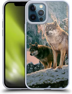 Head Case Designs Officially Licensed Vincent HIE Wolf Couple Canidae Soft Gel Case Compatible with Apple iPhone 12 Pro Max