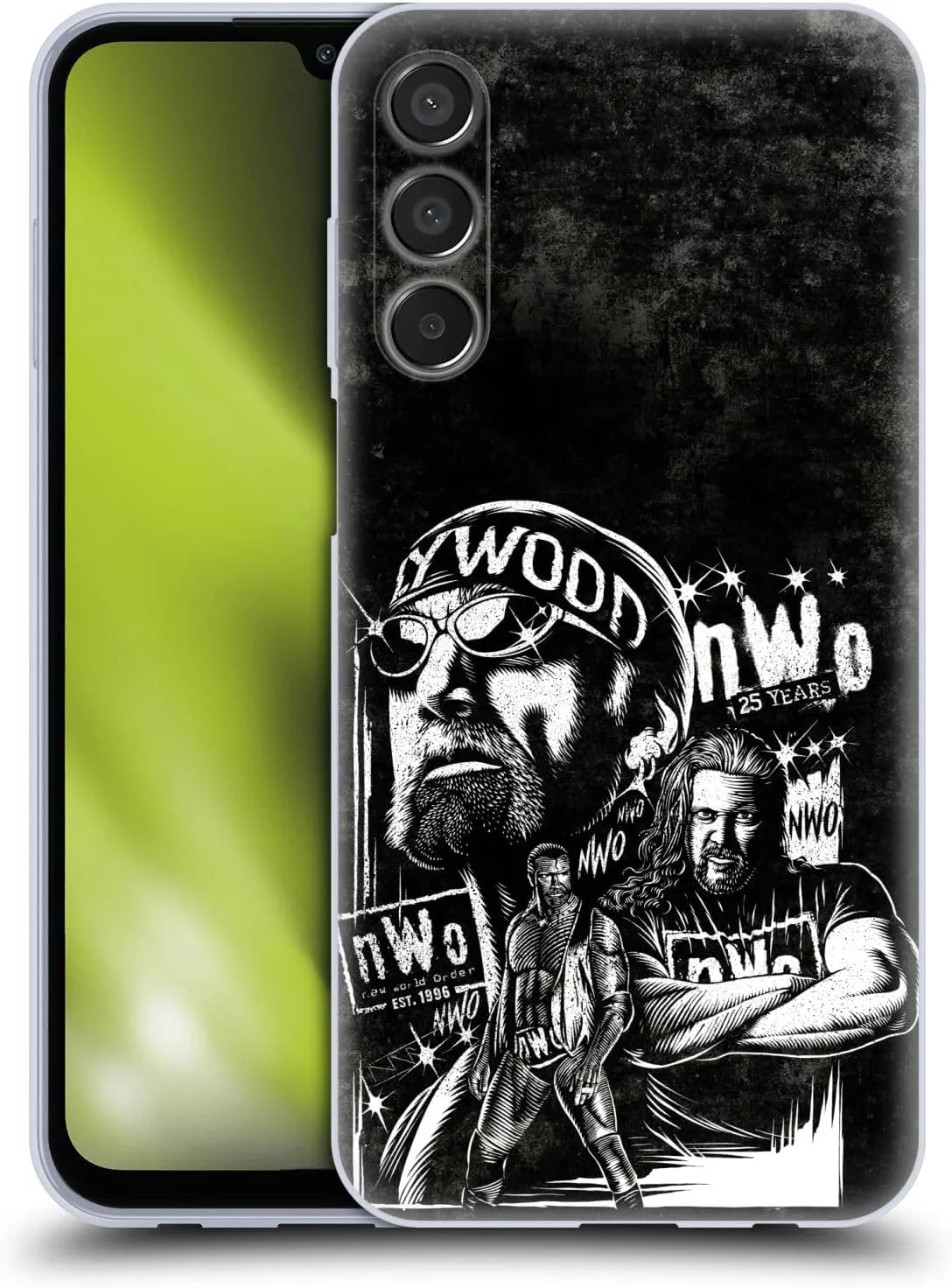 Head Case Designs Officially Licensed WWE Fathead Superstar NWO Soft Gel Case Compatible with Samsung Galaxy M15/F15 5G