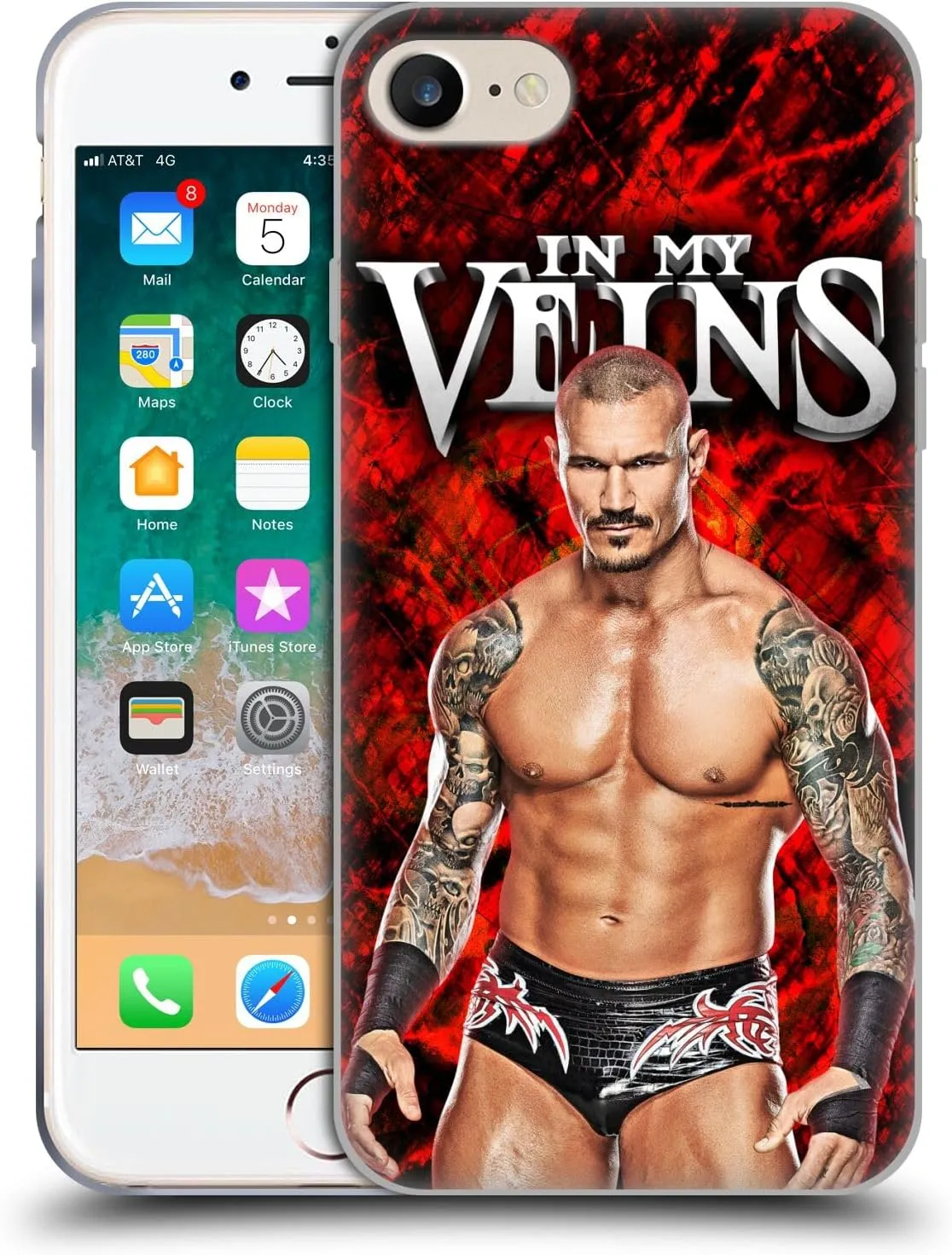 Head Case Designs Officially Licensed WWE in My Veins Randy Orton Soft Gel Case Compatible with Apple iPhone 7/8 / SE 2020 & 2022