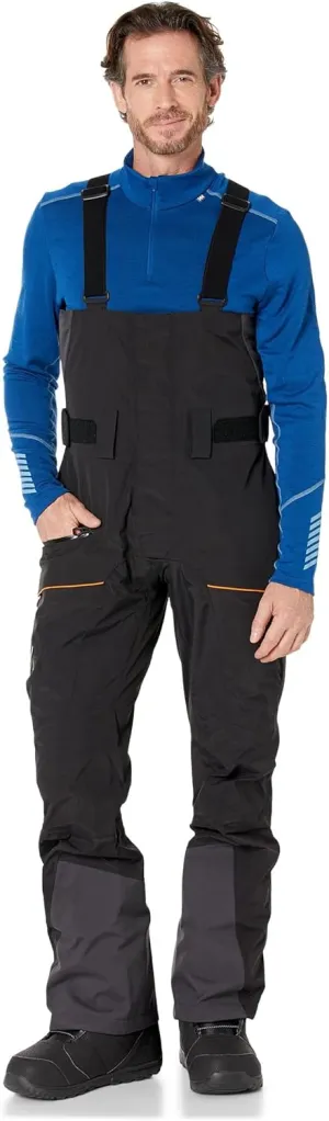 Helly-Hansen Sogn Bib Shell Pant - Men's Waterproof Ski Pants, Insulated Bib, Breathable Snow Pants with Adjustable Straps
