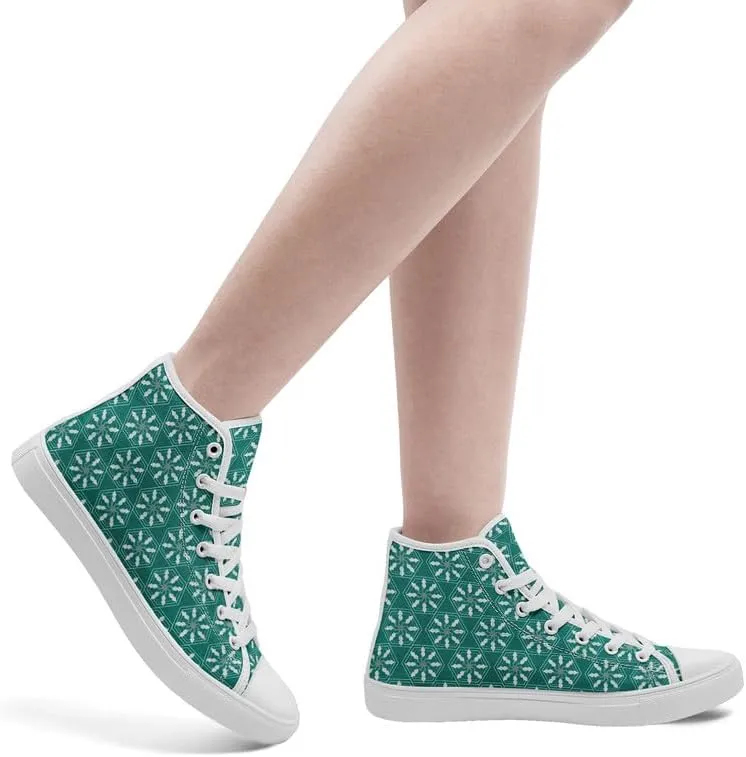 High-top Canvas Shoes for Girls Boys Lightweight Yoga Casual Walking Sneakers Anti-Slip White Flat Footwear Unisex