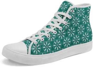 High-top Canvas Shoes for Girls Boys Lightweight Yoga Casual Walking Sneakers Anti-Slip White Flat Footwear Unisex