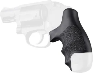 Hogue Overmolded Rubber Tamer Grip for S&W Centennial J Frame, Round Butt/Polymer Bodyguard 38, Black - 60020