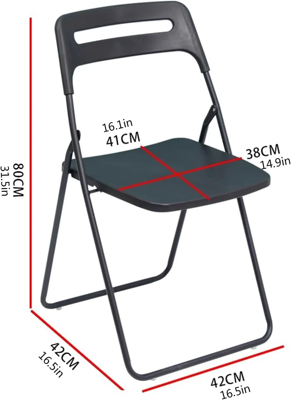 Home Outdoor Dining air Folding air Stool Plastic Portable backrest air(Grün)