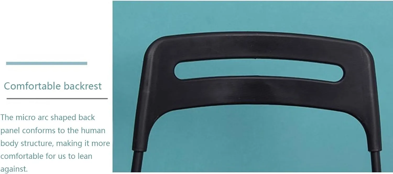 Home Outdoor Dining air Folding air Stool Plastic Portable backrest air(Grün)