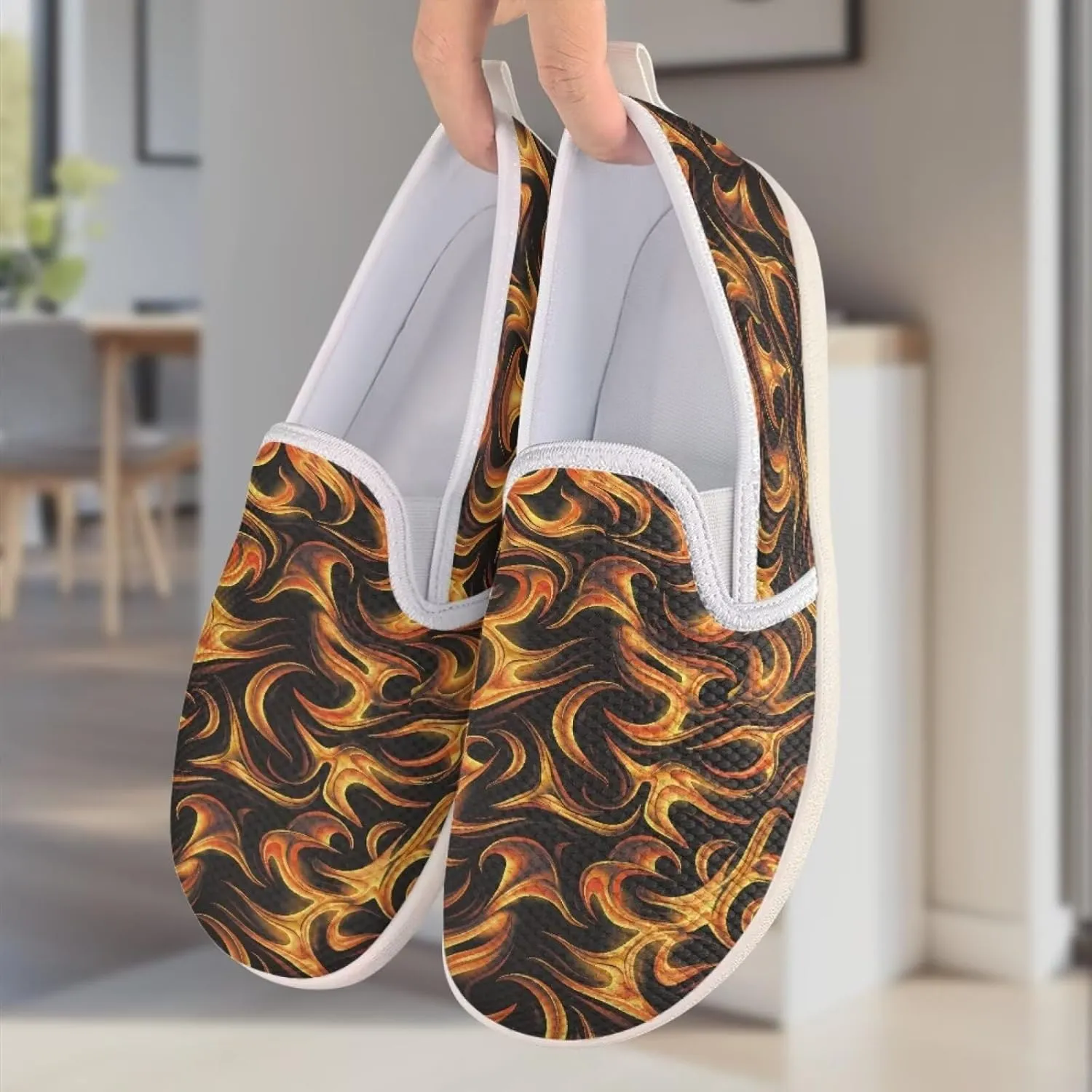 Howilath Slip on Loafers for Women Flat Mesh Shoes Running Sneakers Lightweight Casual Shoes