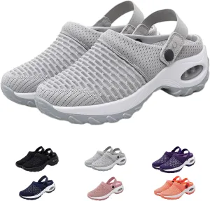 Hrtesus Women's Orthopedic Clogs with Air Cushion Support to Reduce Back and Knee Pressure, Slip-on Orthopedic Clogs for Women