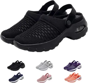 Hrtesus Women's Orthopedic Clogs with Air Cushion Support to Reduce Back and Knee Pressure, Slip-on Orthopedic Clogs for Women