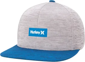 Hurley Men's Baseball Cap - Lightweight H20 Dri Dock Flat Brim Ball Caps for Men with Adjustable Snap Back Closure