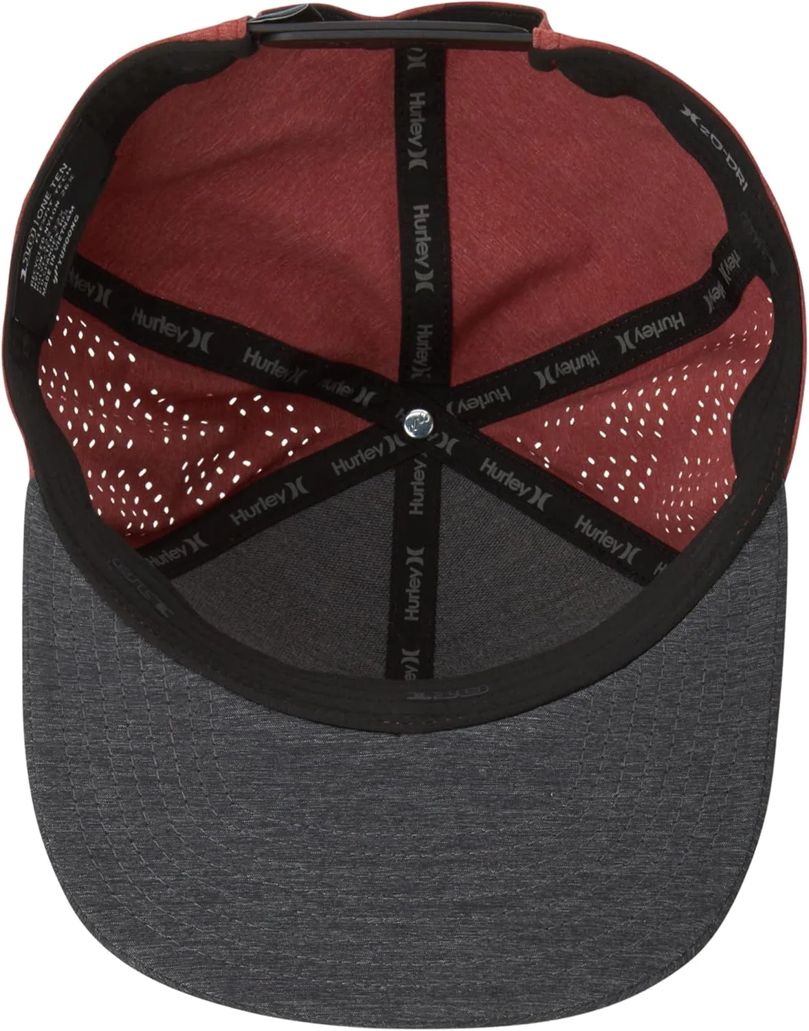 Hurley Men’s Hat – Lightweight Phantom Core Snap-Back Baseball Cap