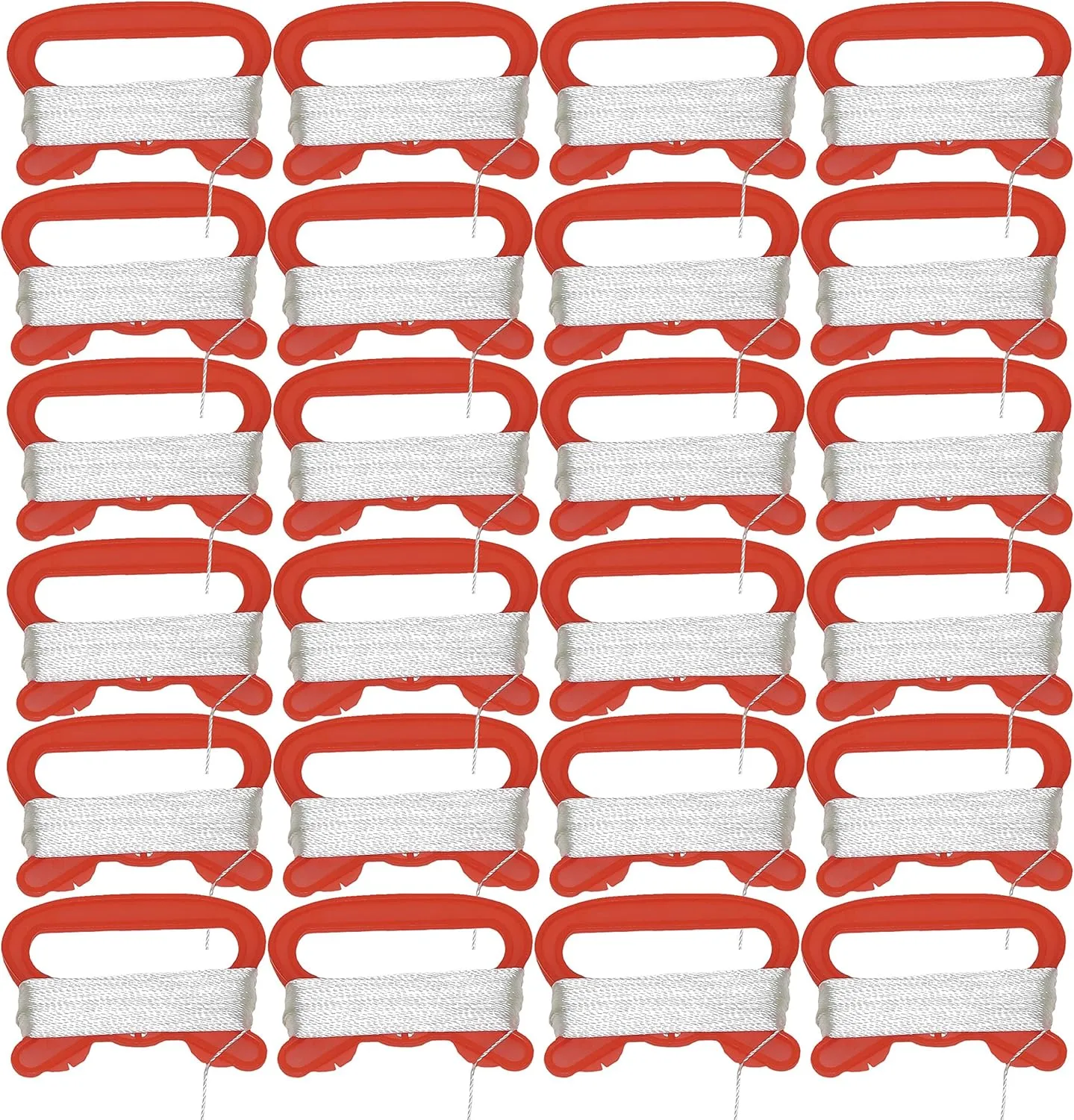 In the Breeze 3418 — 10 LB x 100' Twisted Kite Line - 24 Pieces; Bulk Kite Winders for Class Projects, Summer Camps, Group Activites