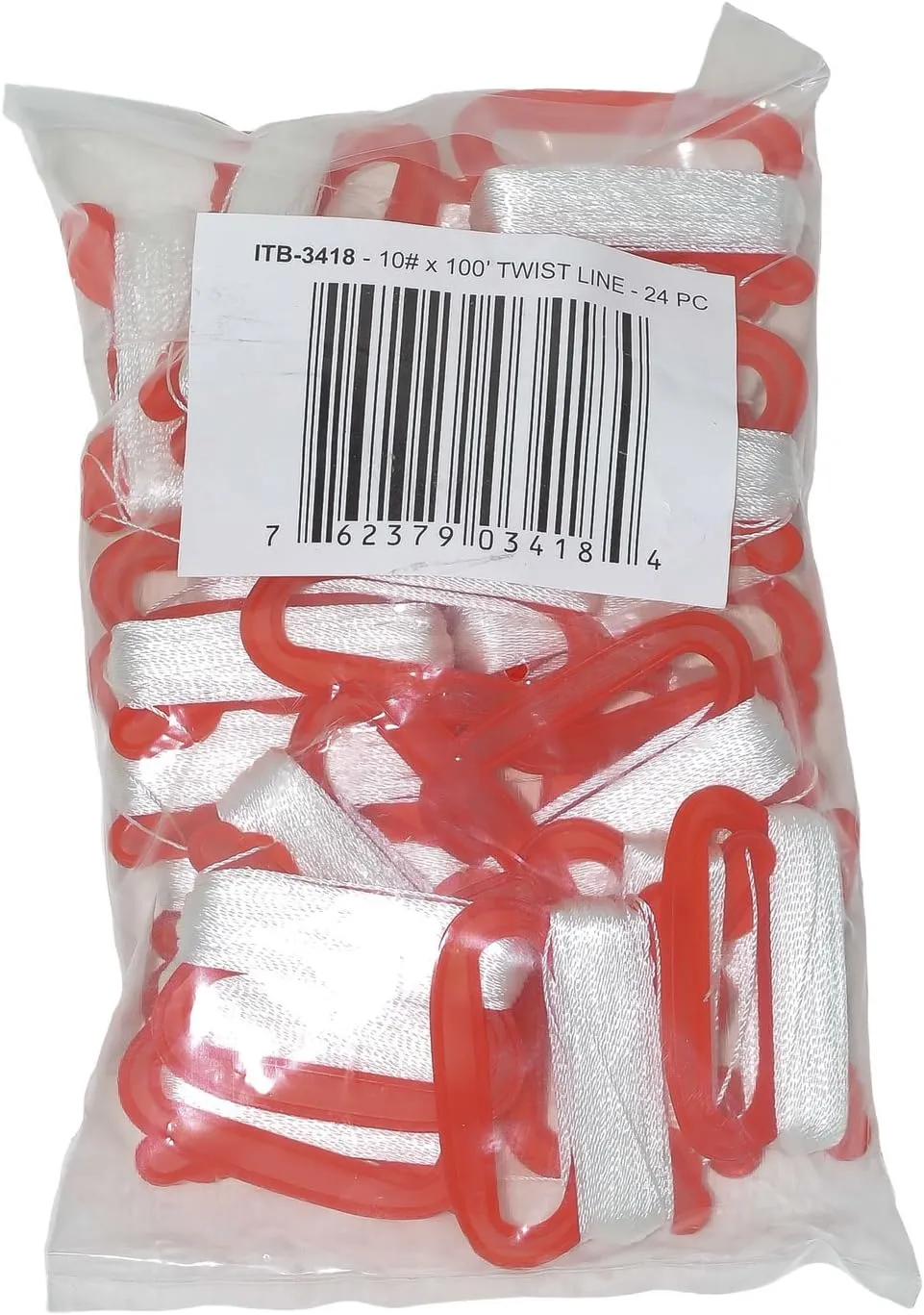In the Breeze 3418 — 10 LB x 100' Twisted Kite Line - 24 Pieces; Bulk Kite Winders for Class Projects, Summer Camps, Group Activites