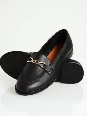 Infinity Trim Loafer - Black