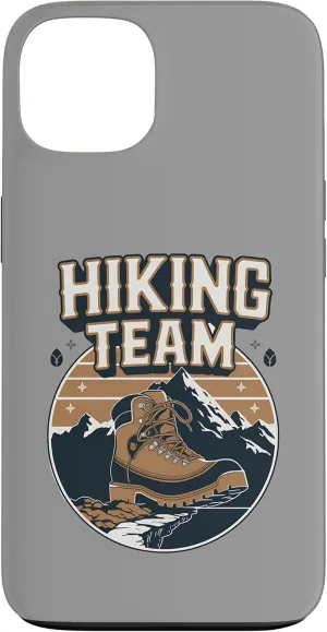 iPhone 13 Retro Hiking Team Mountain Trekking Boot Backpacking Trip Case