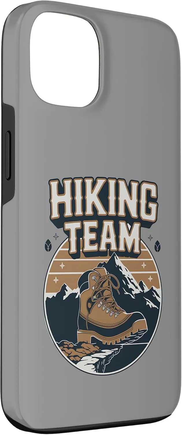 iPhone 13 Retro Hiking Team Mountain Trekking Boot Backpacking Trip Case