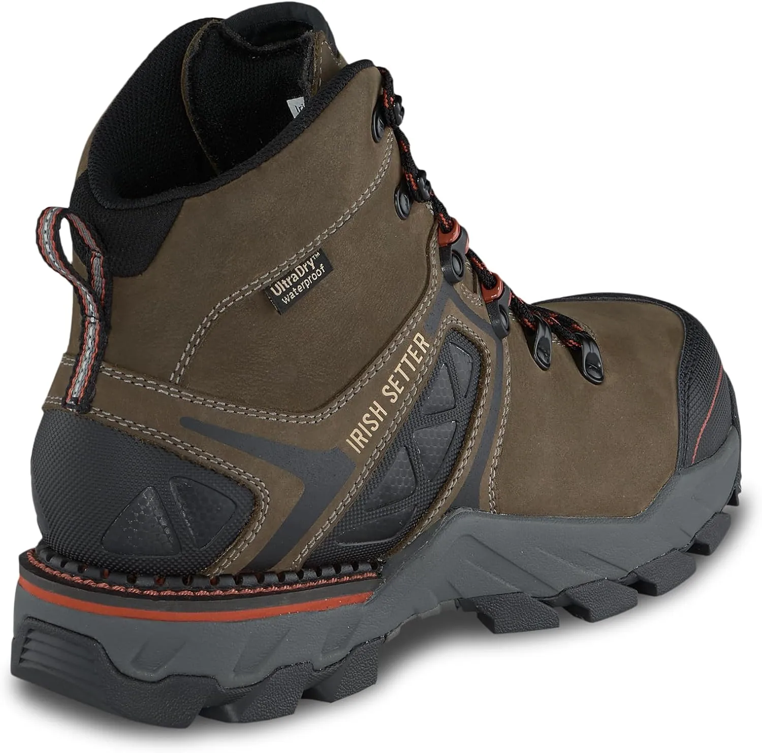 Irish Setter, Crosby, Men’s, 6", Waterproof, Non-Metallic Safety Toe, Work Boot, Gray