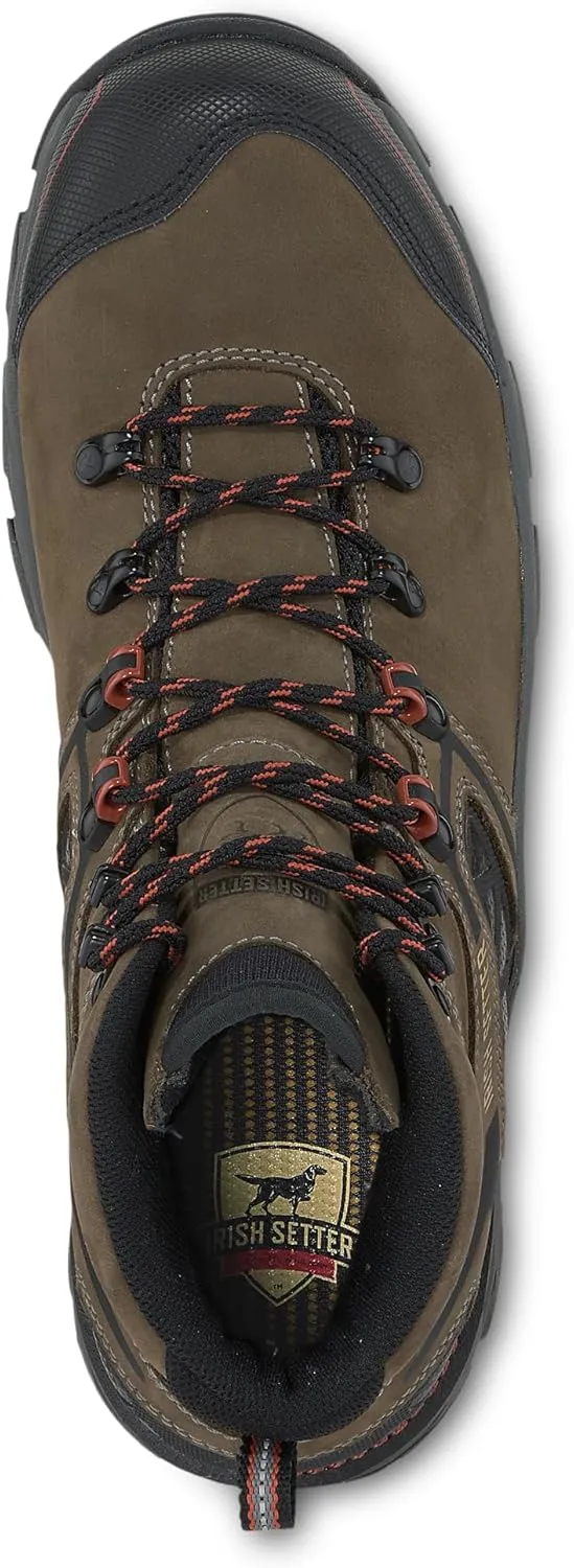 Irish Setter, Crosby, Men’s, 6", Waterproof, Non-Metallic Safety Toe, Work Boot, Gray