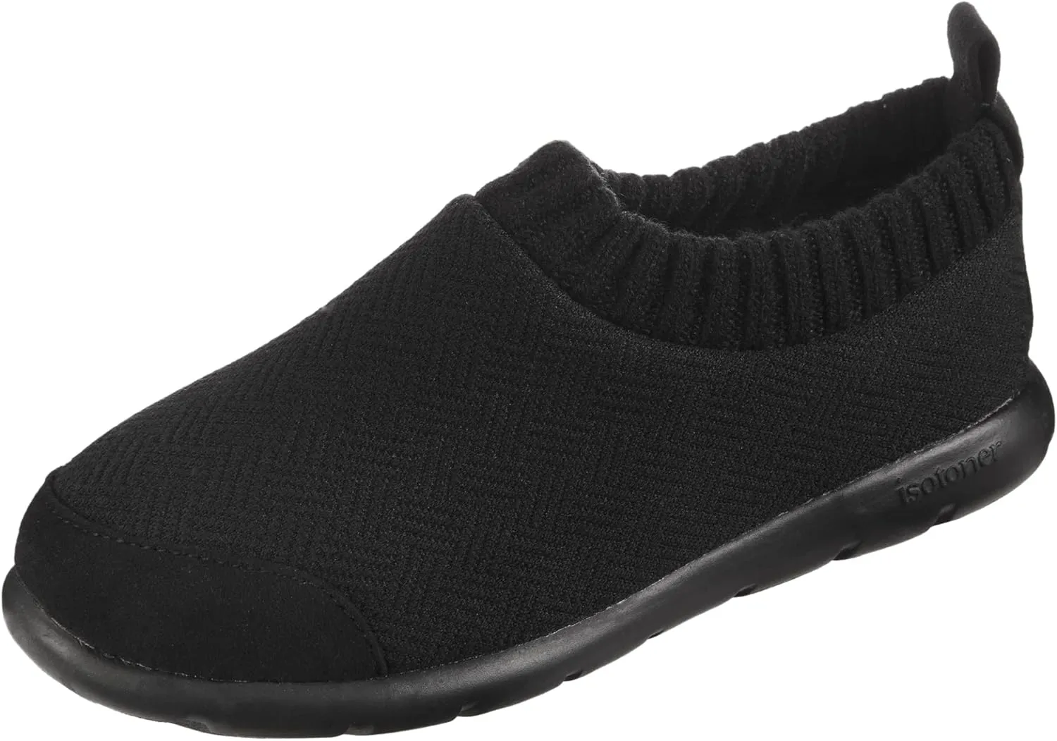 isotoner Zenz Womens Slippers, Lightweight Hatch Knit Slip-On