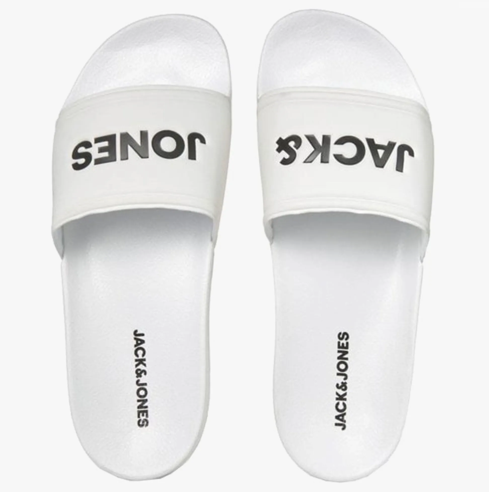 Jack & Jones LARRY Mens Sliders Bright White