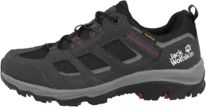 Jack Wolfskin Women's Vojo 3 Texapore Low Hiking Shoe Boot, Dark Steel/Purple, 8.5