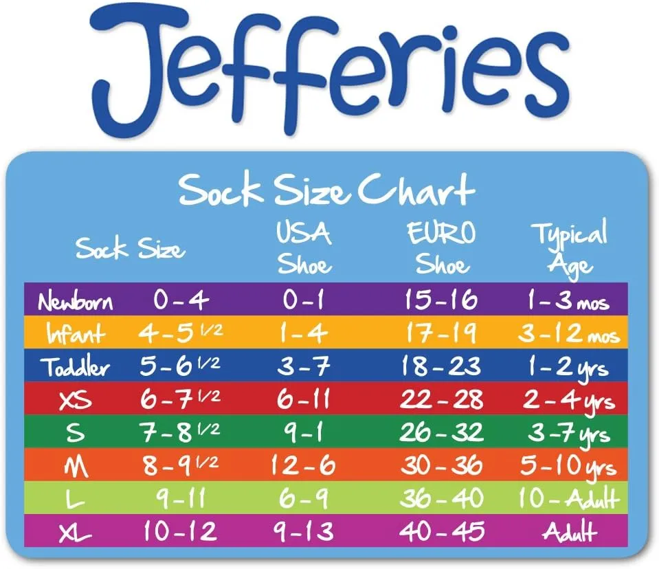 Jefferies Socks Unisex Baby Organic Cotton Non-Skid Turn Cuff Socks 3 Pair Pack