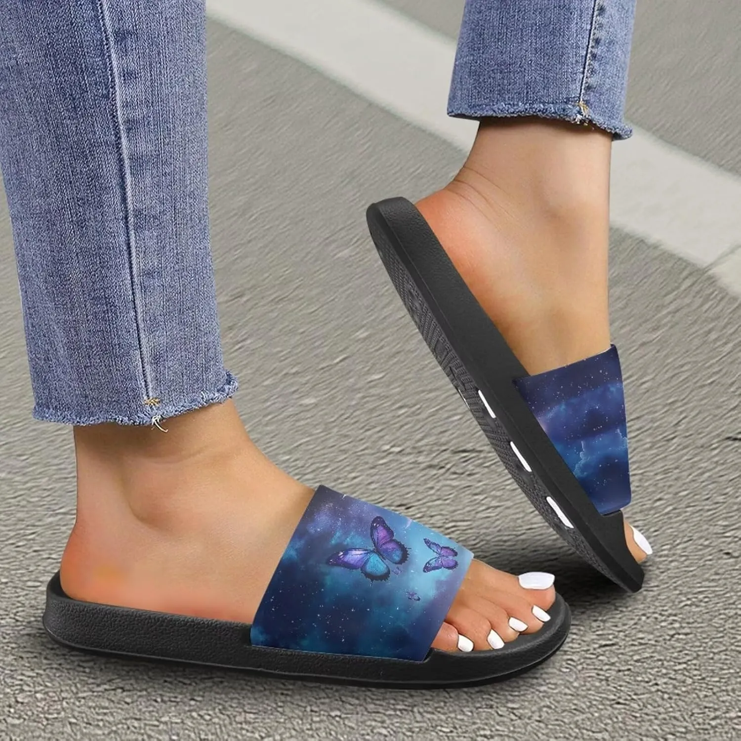 JoyLamoria Women Animal Design Slides House Sandals for Cloud Slippers Thick Sole Cushioned Non-Slip Bathroom Pool Beach Summer