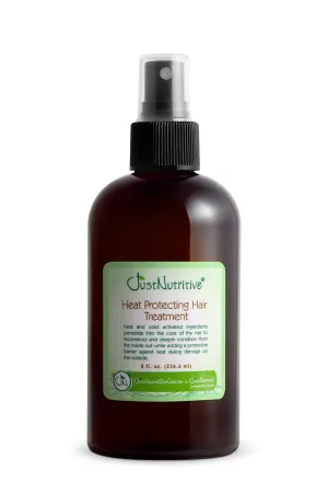 Just Nutritive Heat Protecting Hair Treatment | Silicone Free Hair Protector | For All Hair Types | Natural Heat Protectant Treatment for Men and Woman | Heat Resistant Treatment 8 Fl Oz