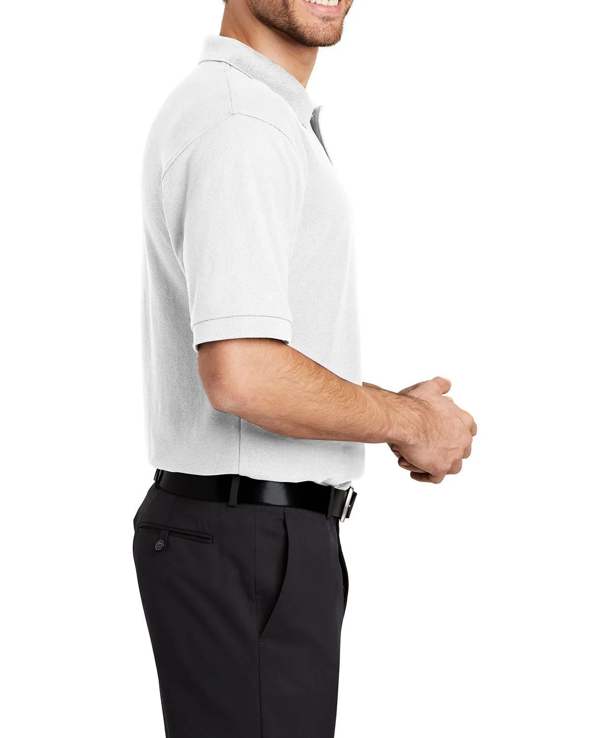 JustBlanks Men's Short Sleeve Lightweight Jersey Polo