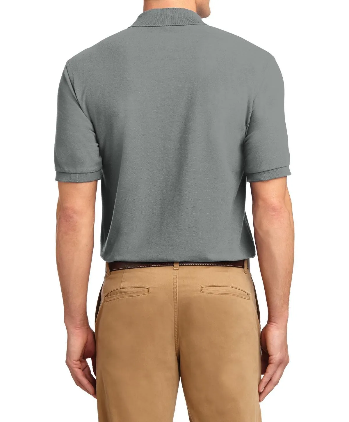 JustBlanks Men's Short Sleeve Lightweight Jersey Polo