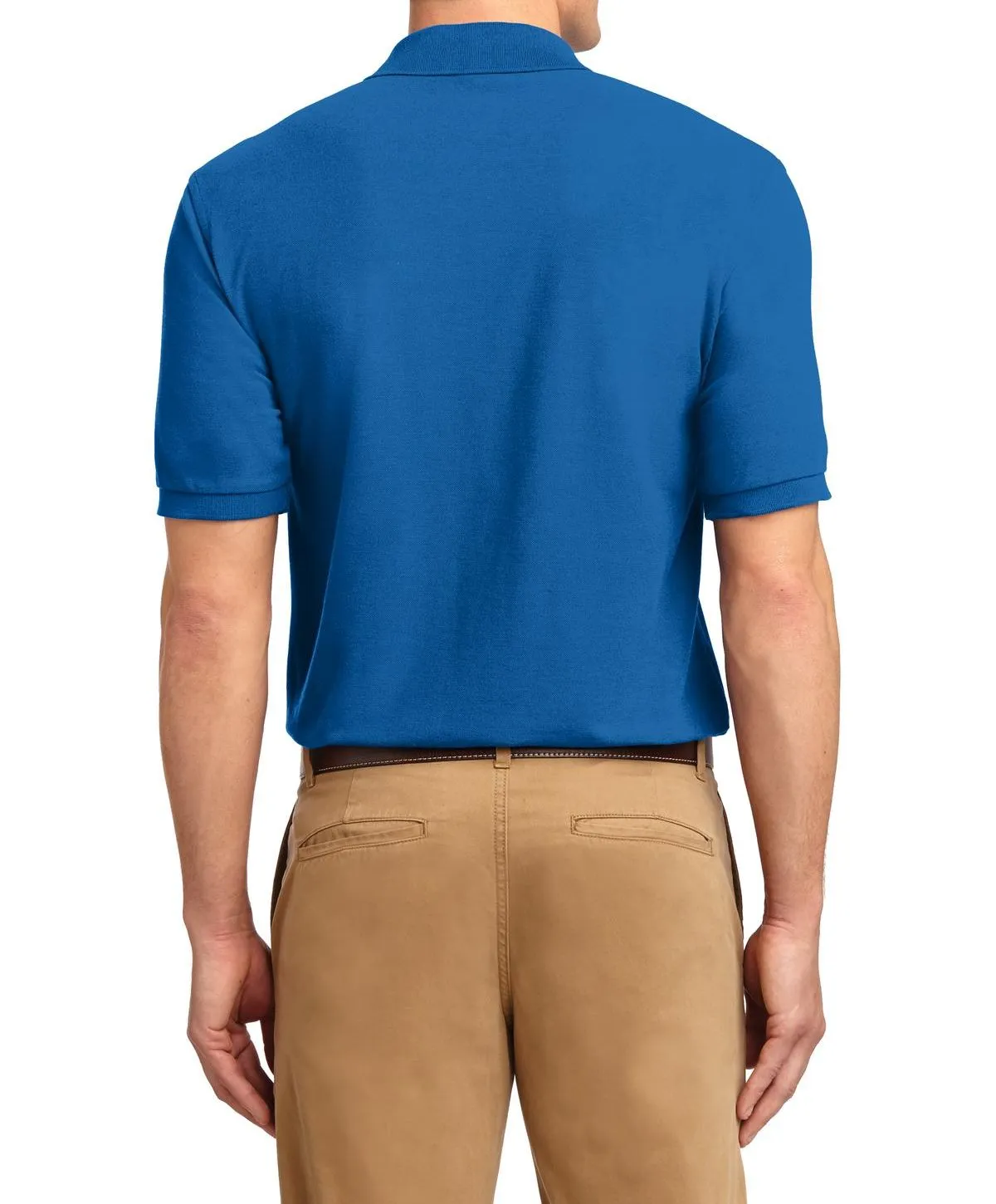 JustBlanks Men's Short Sleeve Lightweight Jersey Polo