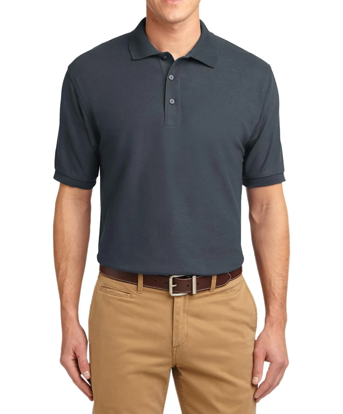 JustBlanks Men's Short Sleeve Lightweight Jersey Polo