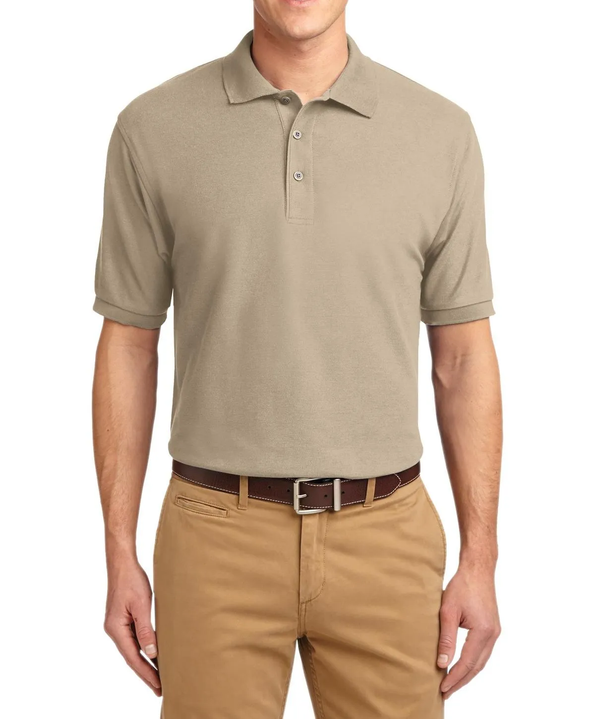 JustBlanks Men's Short Sleeve Lightweight Jersey Polo