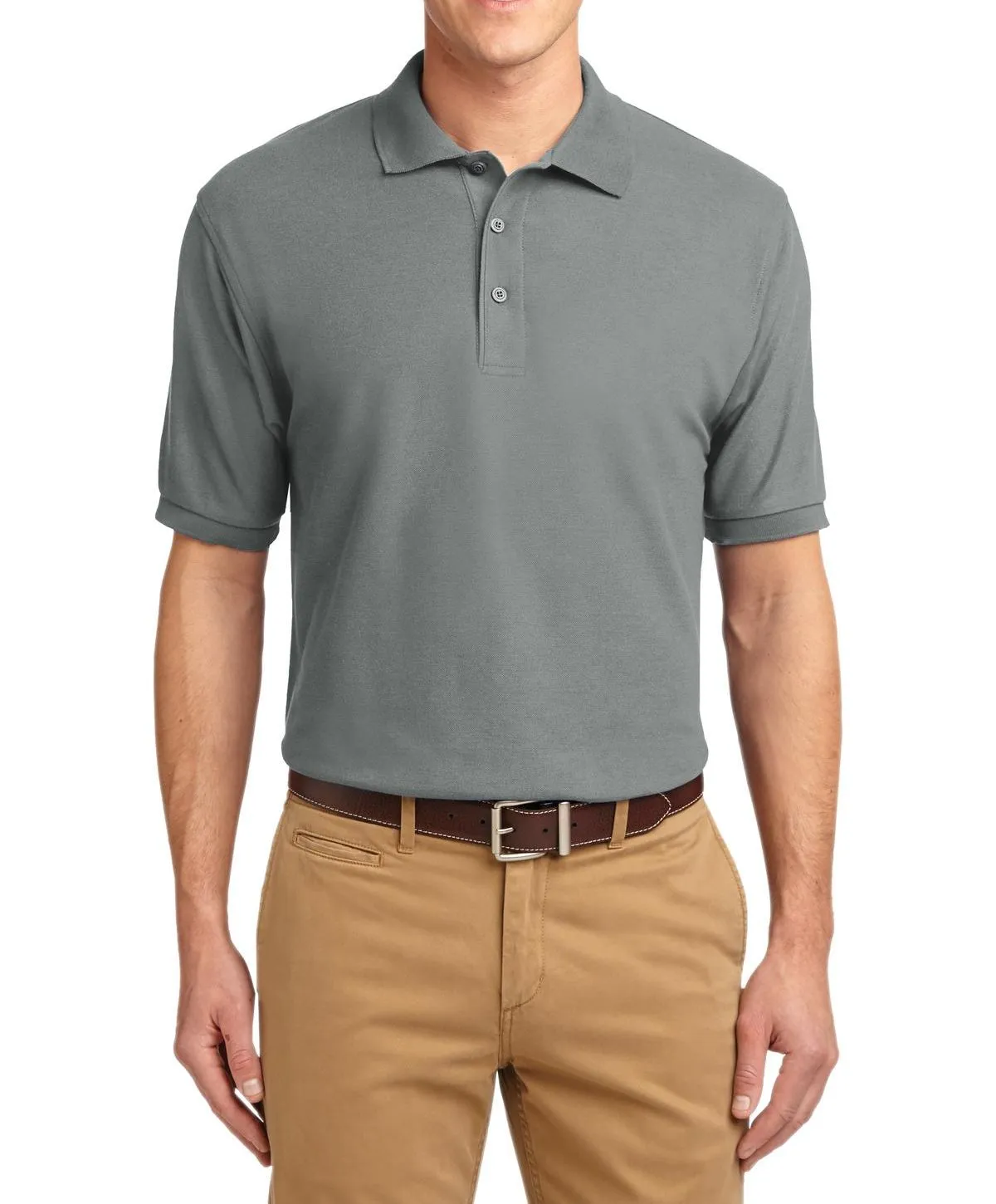 JustBlanks Men's Short Sleeve Lightweight Jersey Polo