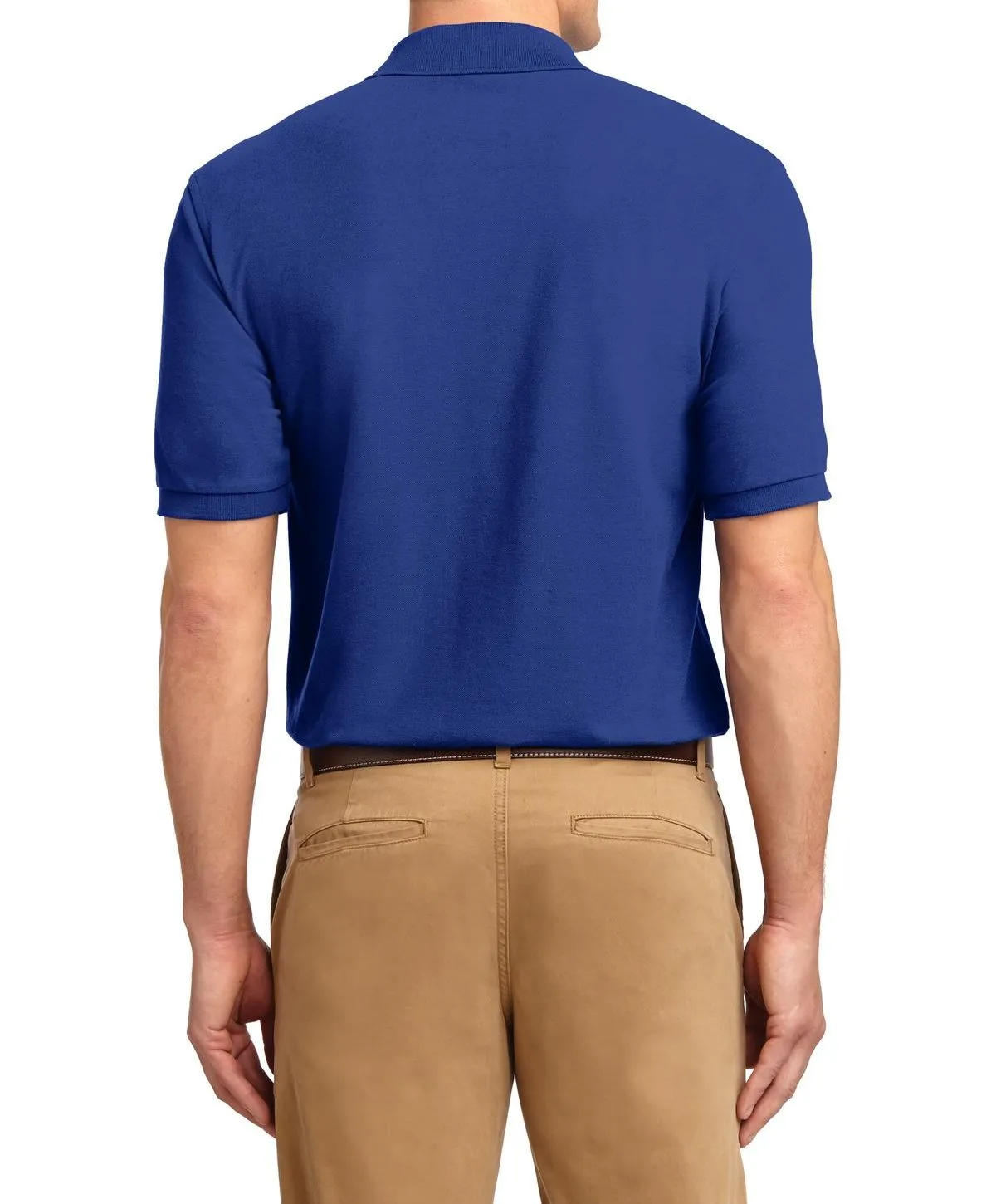 JustBlanks Men's Short Sleeve Lightweight Jersey Polo