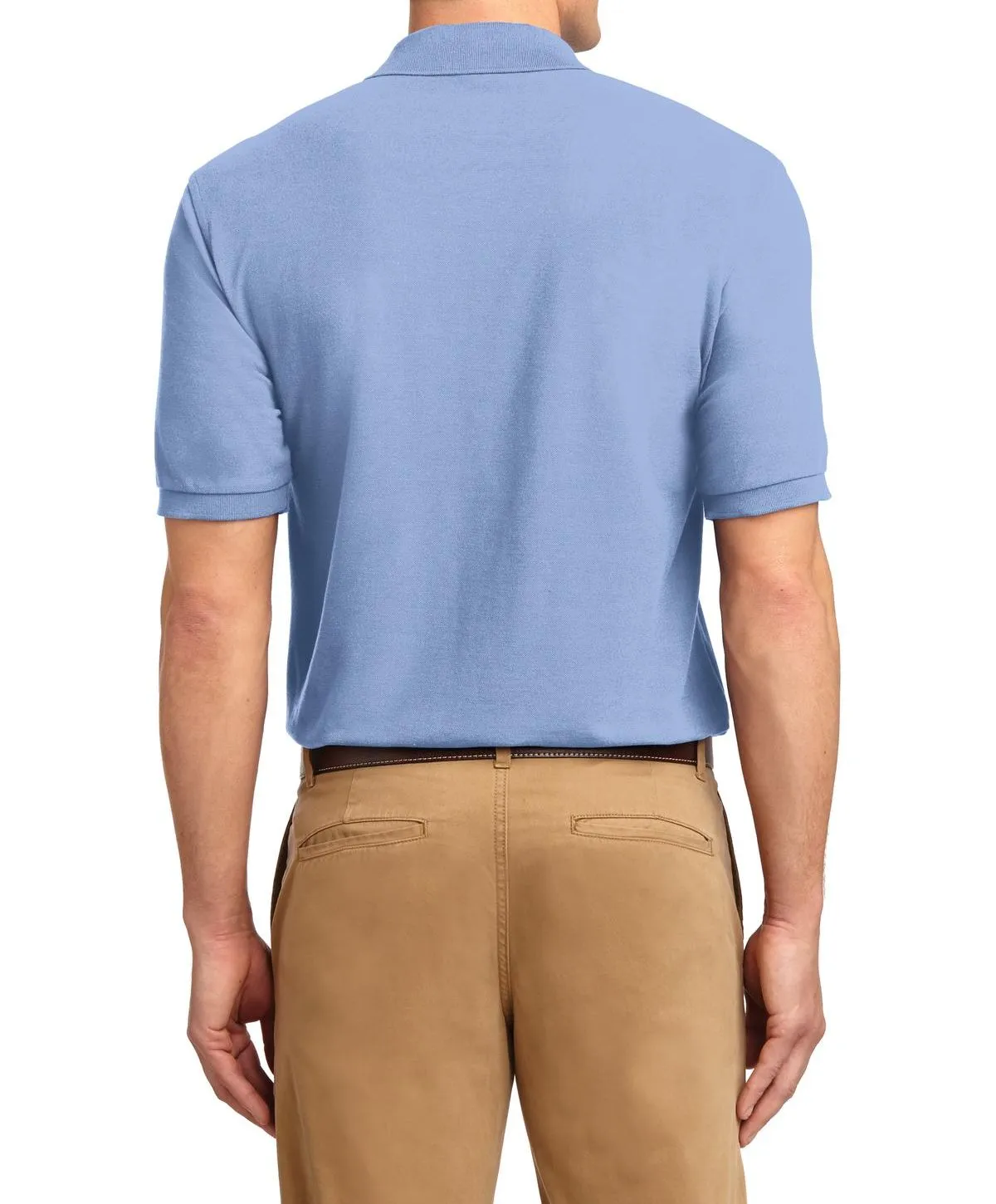 JustBlanks Men's Short Sleeve Lightweight Jersey Polo